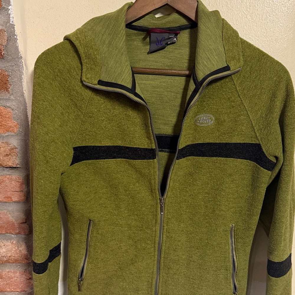 Ibex Marino wool Green and Black Women's Jacket